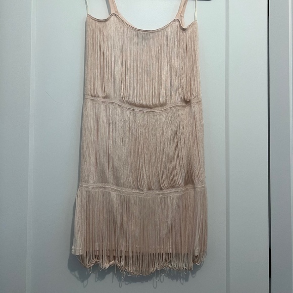 H&M pink fringe dress xs - Picture 4 of 11